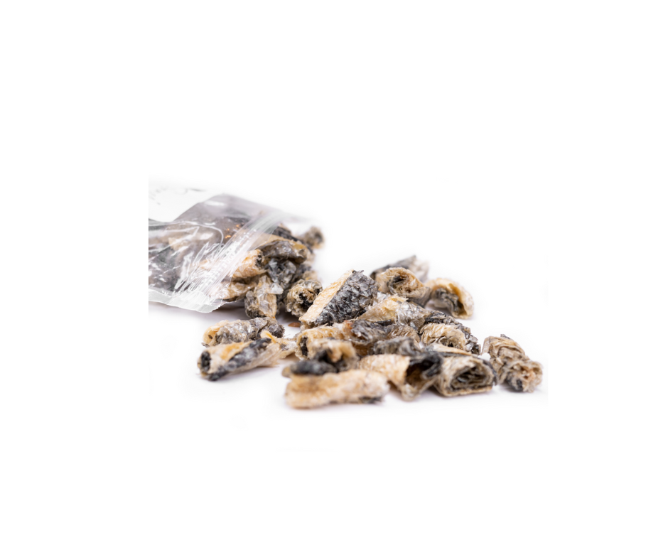 Snack'it Lakseskind Mini Ruller – Naturlig snack med højt proteinindhold og sund lakseolie