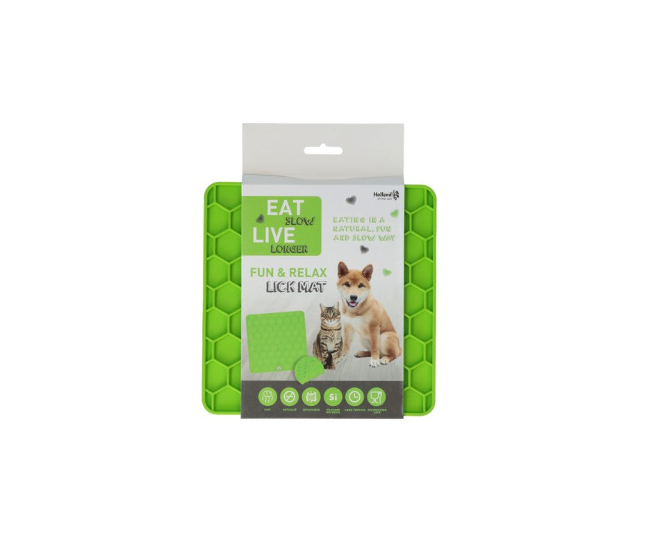 Fun & Relax Lick Mat Green – Beroligende slikkemåtte til hunde