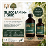 B&B Glucosamin+ Flydende – ledtilskud til hunde | 250 ml og 500 ml