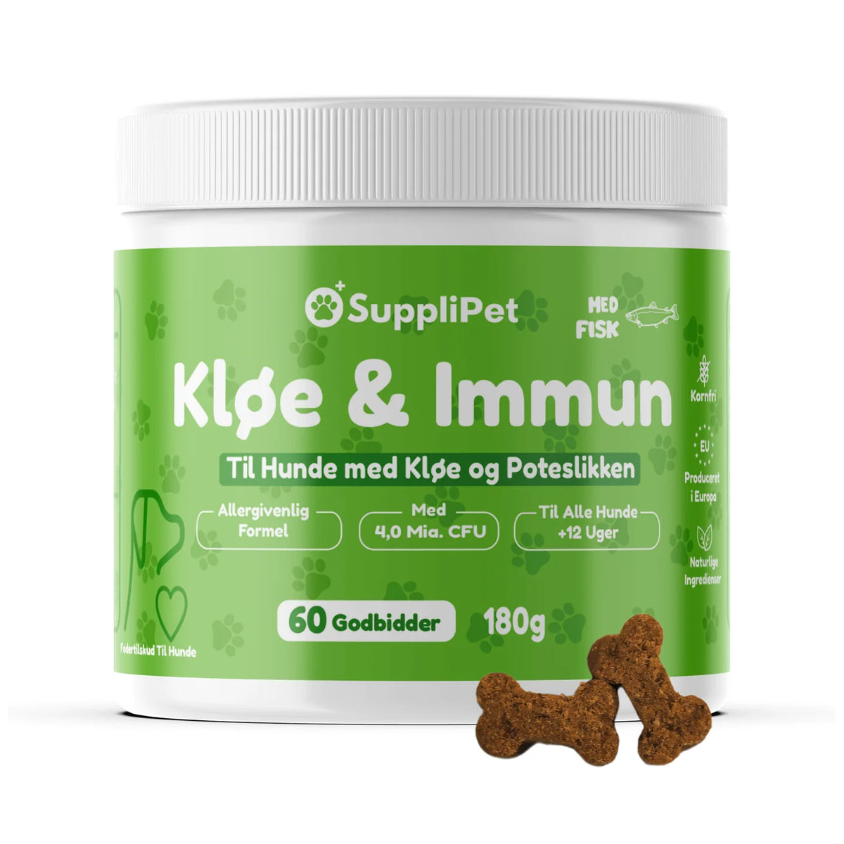 SuppliPet Kløe & Immun – daglige godbidder til hud, pels & immunforsvar