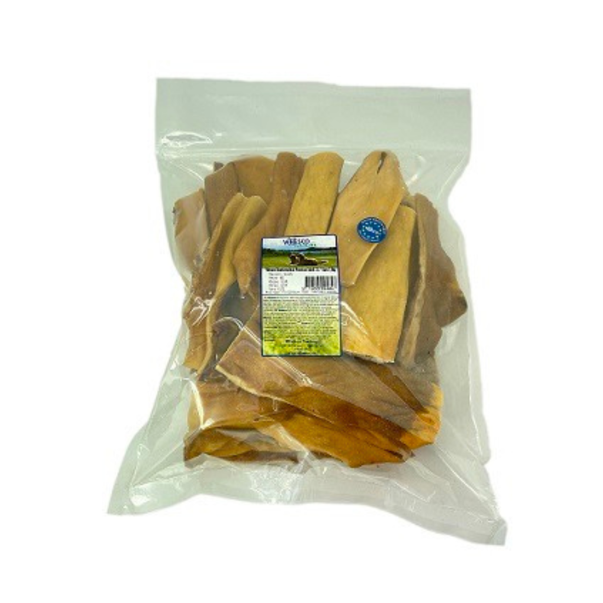 Whesco Oksehovedhud Premium Hårdt 12–15 cm – 1 kg Ekstra Kraftig Tyggeglæde