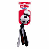 KONG Wubba Sport Fodbold L – hundelegetøj med piv og lange haler