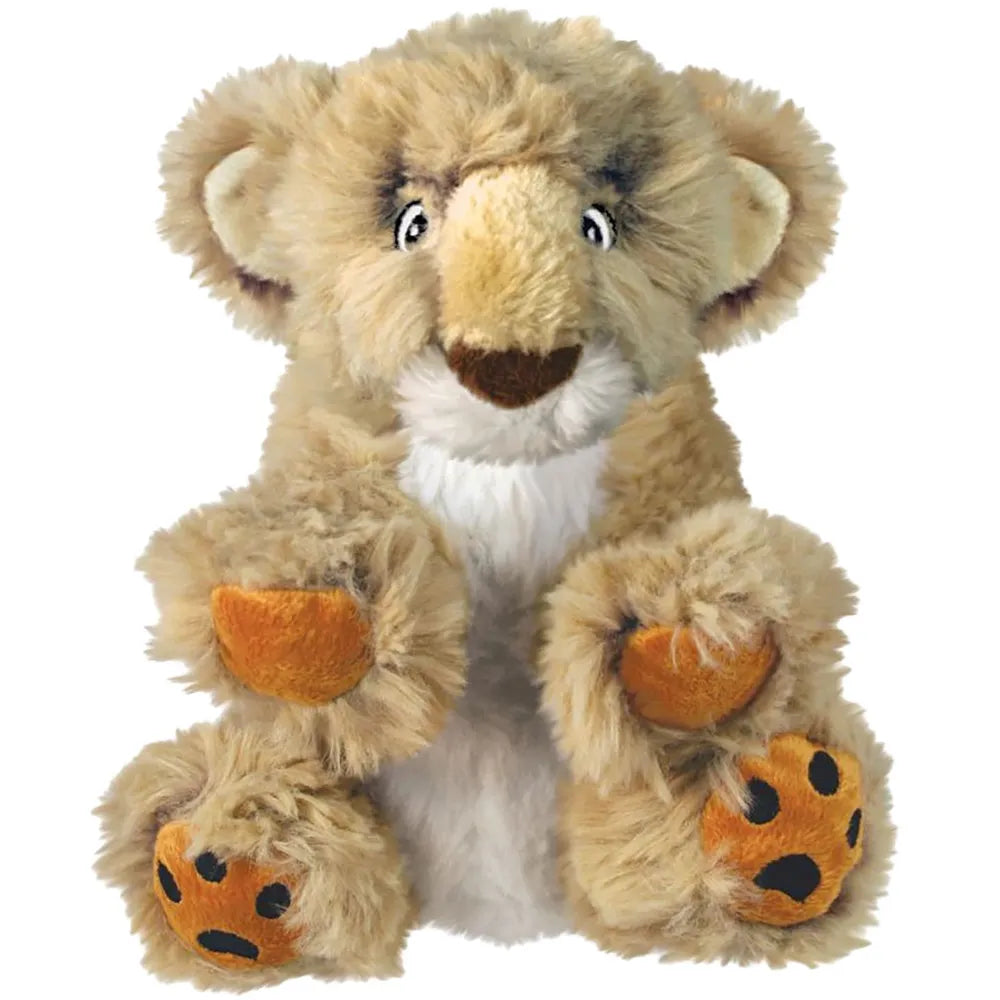 KONG Comfort Kiddos Lion L – blød hundebamse med aftagelig piv