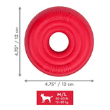 KONG Donut – naturgummi til tygning, apport og leg | S/M & M/L