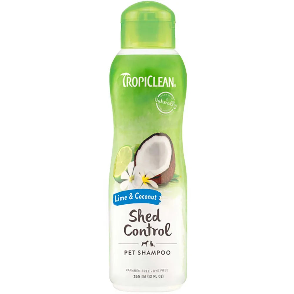 TropiClean Lime & Coconut – shampoo og balsam til hunde, der fælder