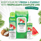 TropiClean Watermelon 2-in-1 Shampoo & Balsam 355 ml – blød pels med frisk vandmelonduft