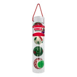KONG Holiday Occasions Balls 4-pack M – julebolde til hunde