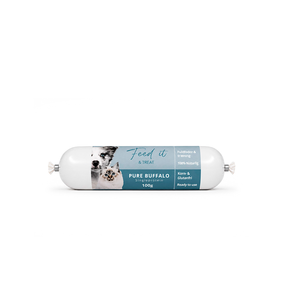 Feed'it & Treat Pure 100 g – 92 % kød | Vælg mellem 7 proteinkilder