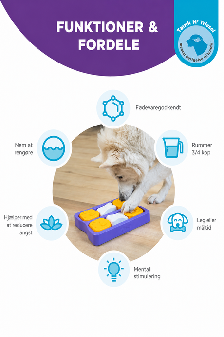 Nina Ottosson Dog Brick Small – aktiveringslegetøj til hund | Level 2
