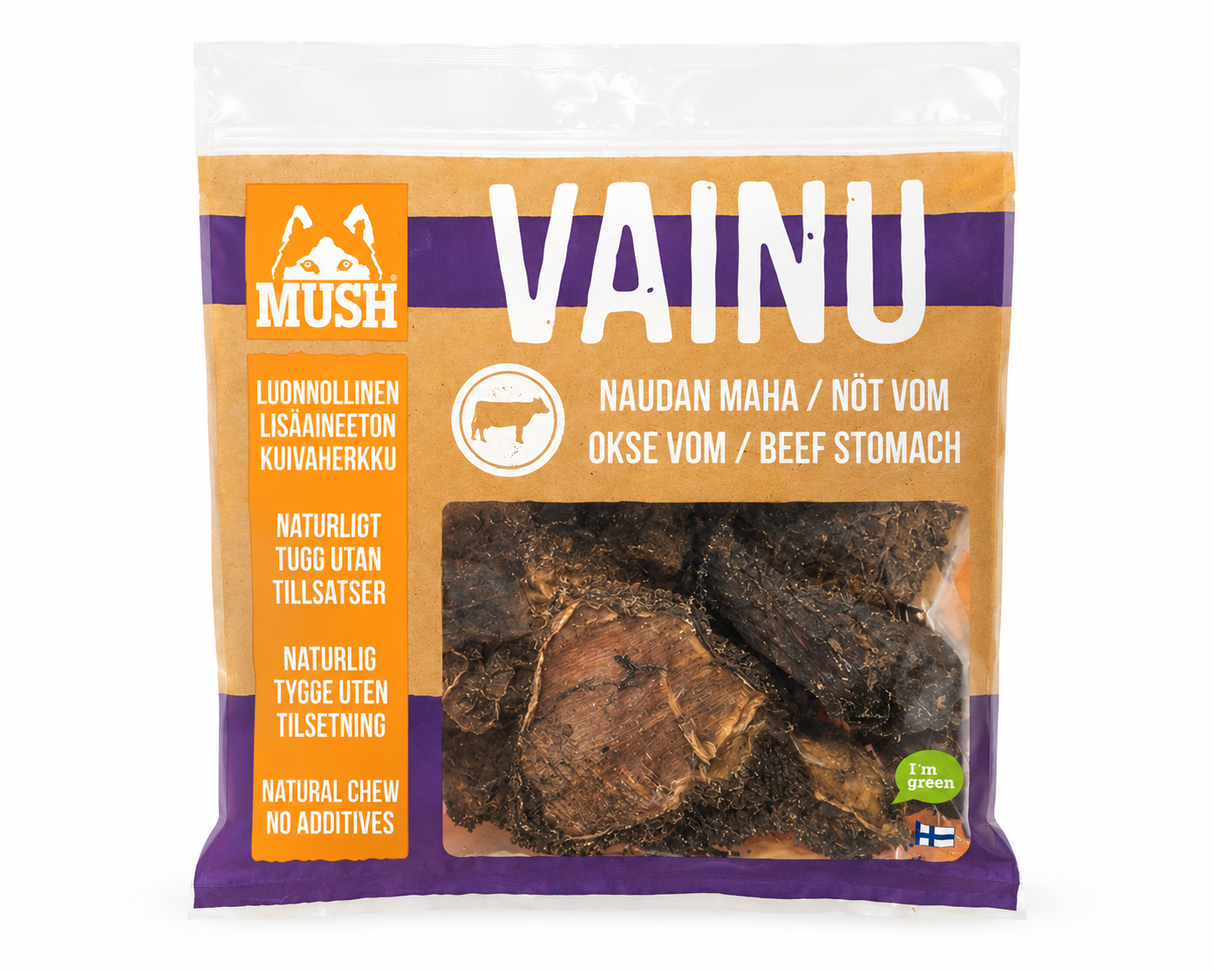 MUSH VAINU oksekallun – naturlig snack med masser af smag