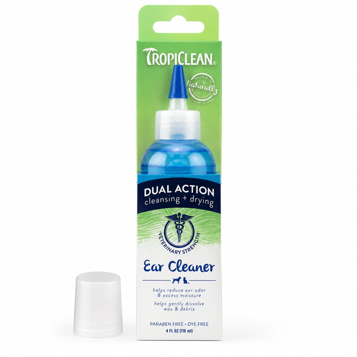 TropiClean Dual Action Ear Cleaner – Effektiv og skånsom ørepleje