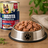Bozita Hundepaté Oksekød 400g – Kornfri fuldfoder med 98% animalsk indhold