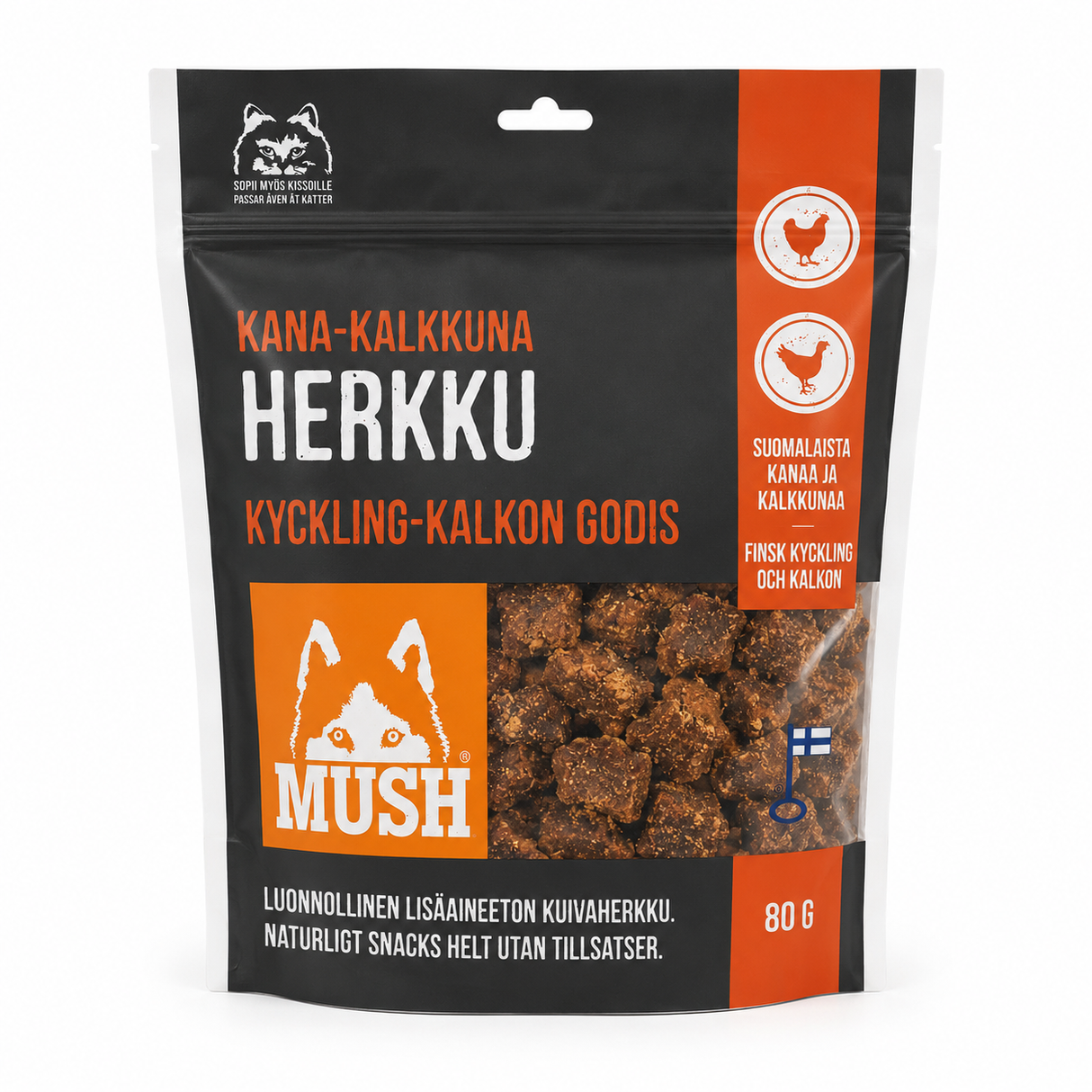 MUSH Minisnacks – naturlige godbidder af kød med 4 smagsvarianter
