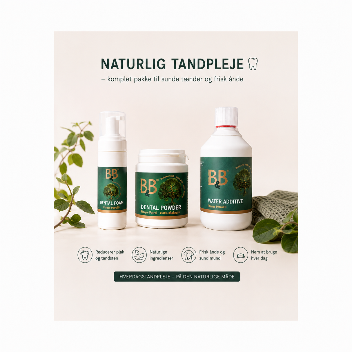 KingBox B&B Plaque Patrol® Tandpleje – komplet mundpleje til hund