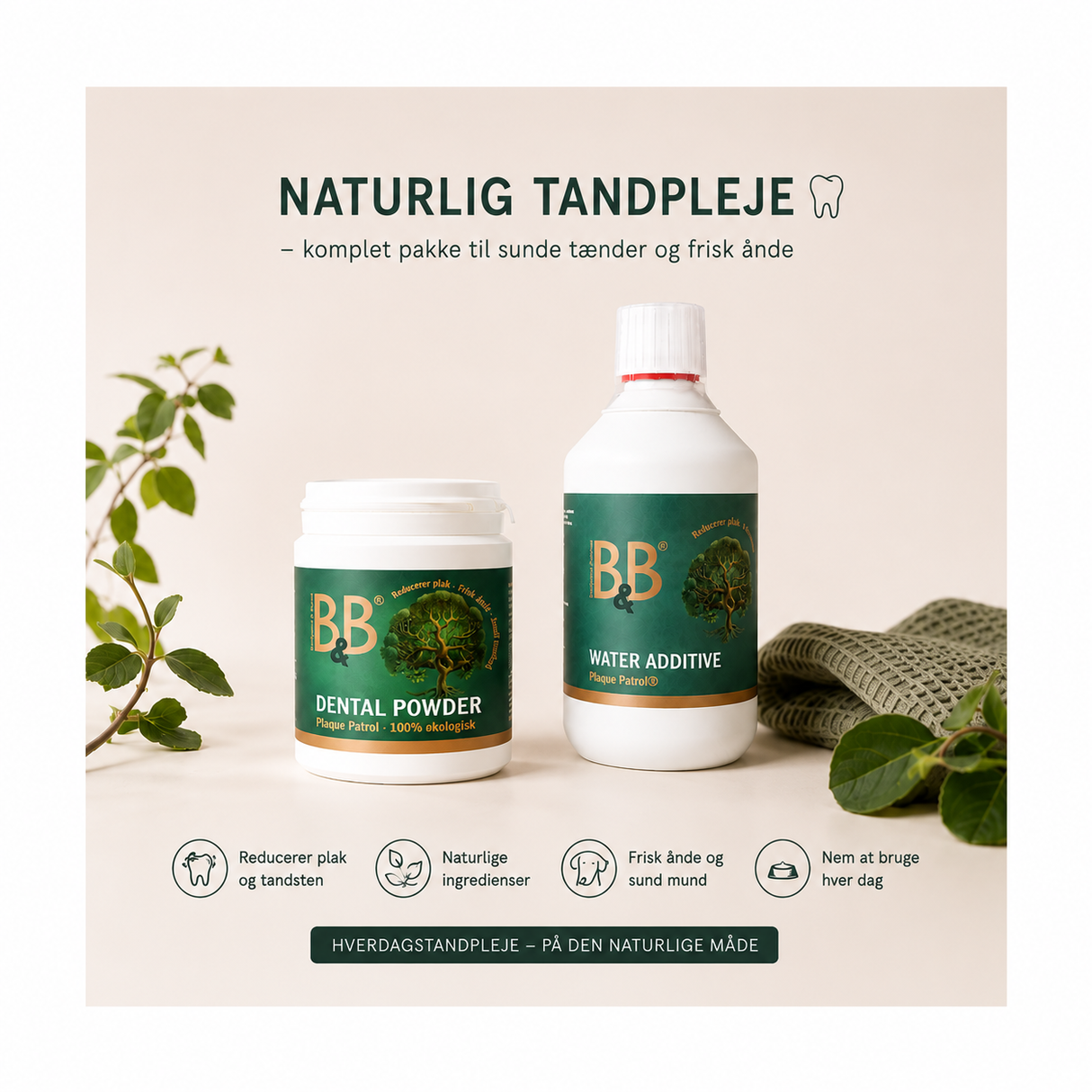 KingBox B&B Plaque Patrol® Tandpleje – komplet mundpleje til hund