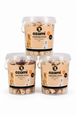 Ozami tyggepinde 6 cm – vælg mellem kylling, and eller lam (300 g)
