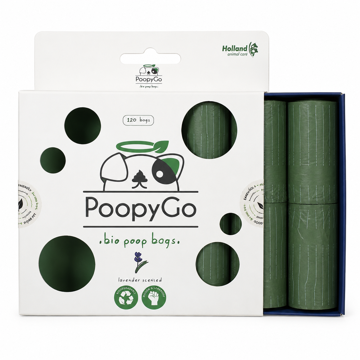 PoopyGo Hundeposer med Lavendel – vælg mellem Refill, Dispenser eller Storkøb
