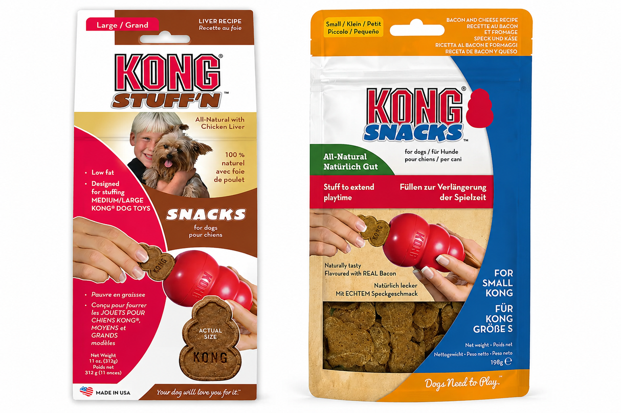 KONG Snacks – lækre godbidder til KONG legetøj og træning