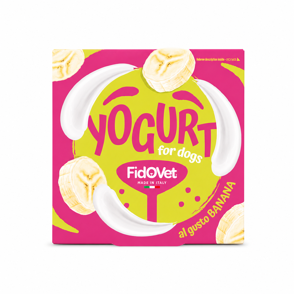 FidOvet Yoghurt til hund – cremet yoghurt i 6 lækre smagsvarianter (kan fryses)