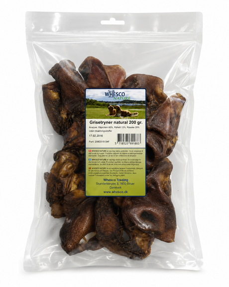 Whesco Nature Grisetryner Natural – 100 % naturlig hundesnack