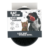 Eat Slow Live Longer Wobble Bowl Grå – slikkeskål til hund og kat