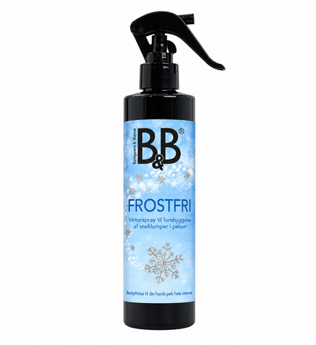 B&B Frostfri Vinterspray – pelspleje til vinterens hundeture