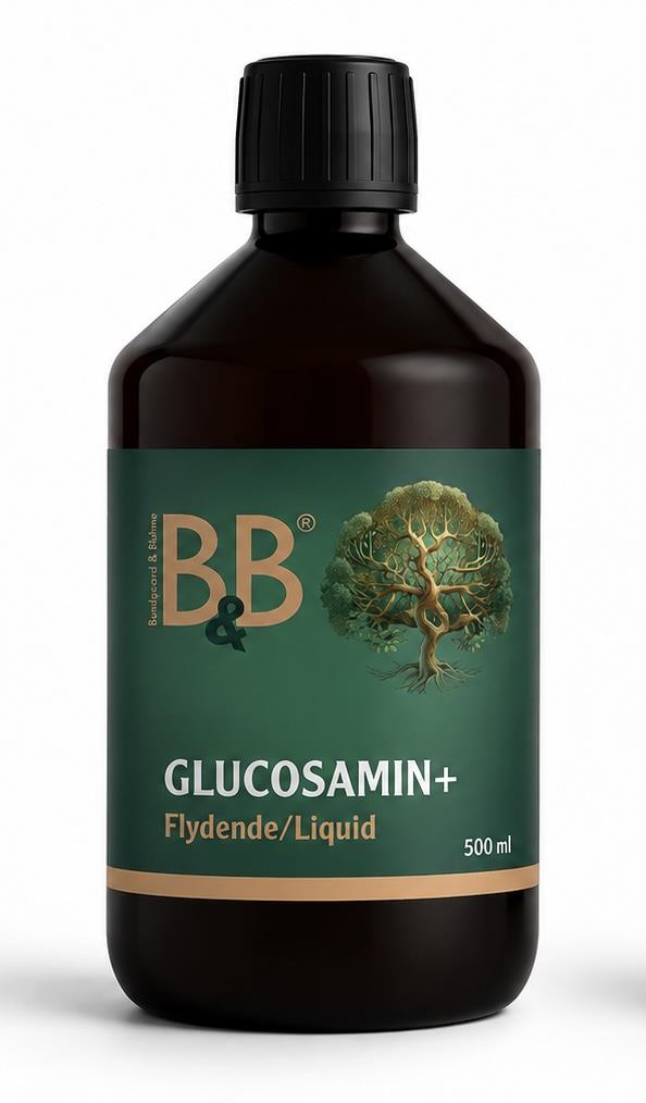 B&B Glucosamin+ Flydende – ledtilskud til hunde | 250 ml og 500 ml