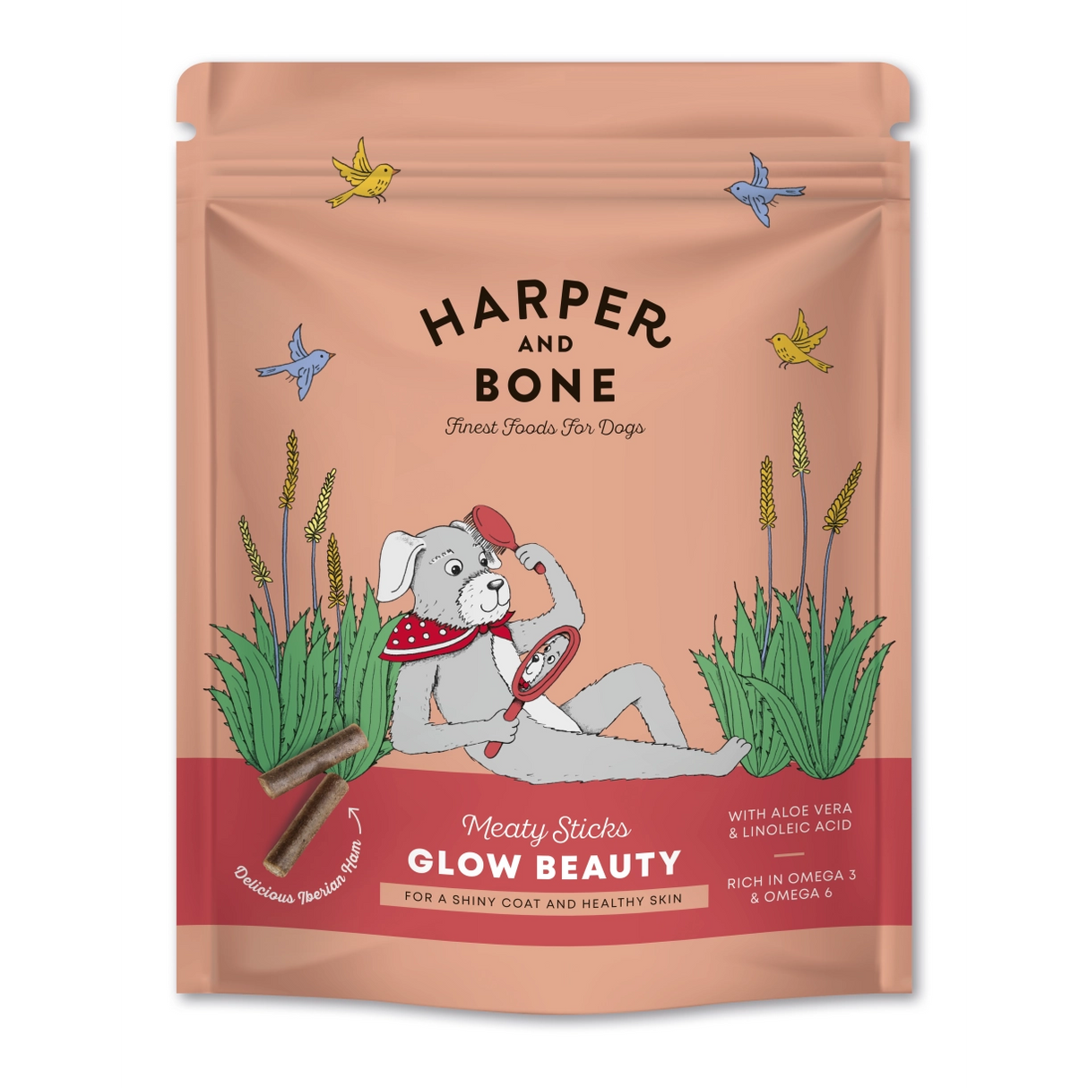 Harper & Bone Skin & Coat Meaty Sticks – 75 g | Hud & pels