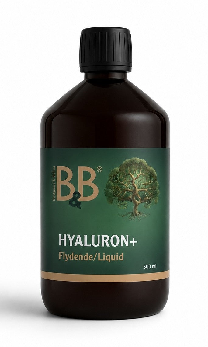 B&B Hyaluron+ Flydende – tilskud til hundens led og bevægelighed | 250 og 500 ml