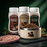 AVLSKOVGAARD Tørfoder-topping – Naturlig foder topping til kræsne hunde (Okse, Kylling og Lam)