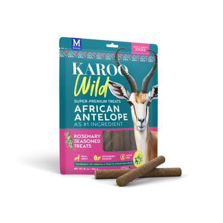 KAROO Wild Sticks – Antilope-godbidder med Oregano, Rosmarin eller Timian (454 g)