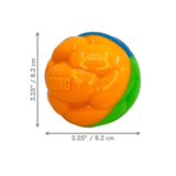 KONG Twistz High-Viz Ball – synlig, hoppende og holdbar bold til udendørs leg (str. L)