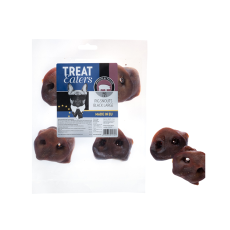 Treateaters Pig Nose Black Large EU – 4 stk. Naturlig Tyggeglæde