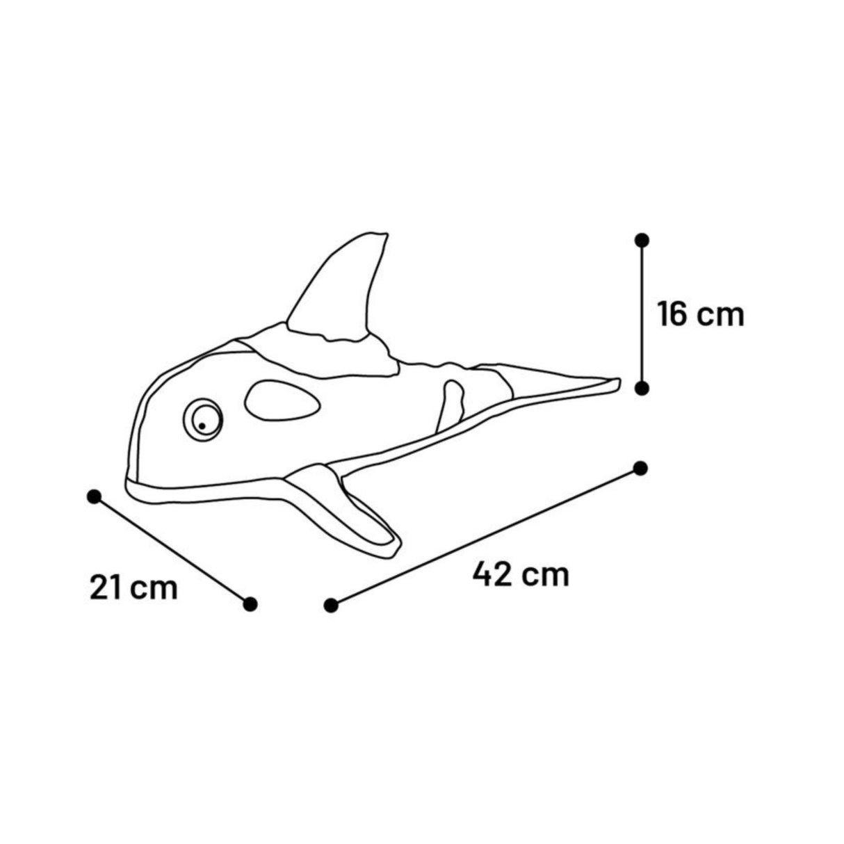 DT Jawso Orc Black 42 cm – Sjovt & Aktiverende Hundelegetøj