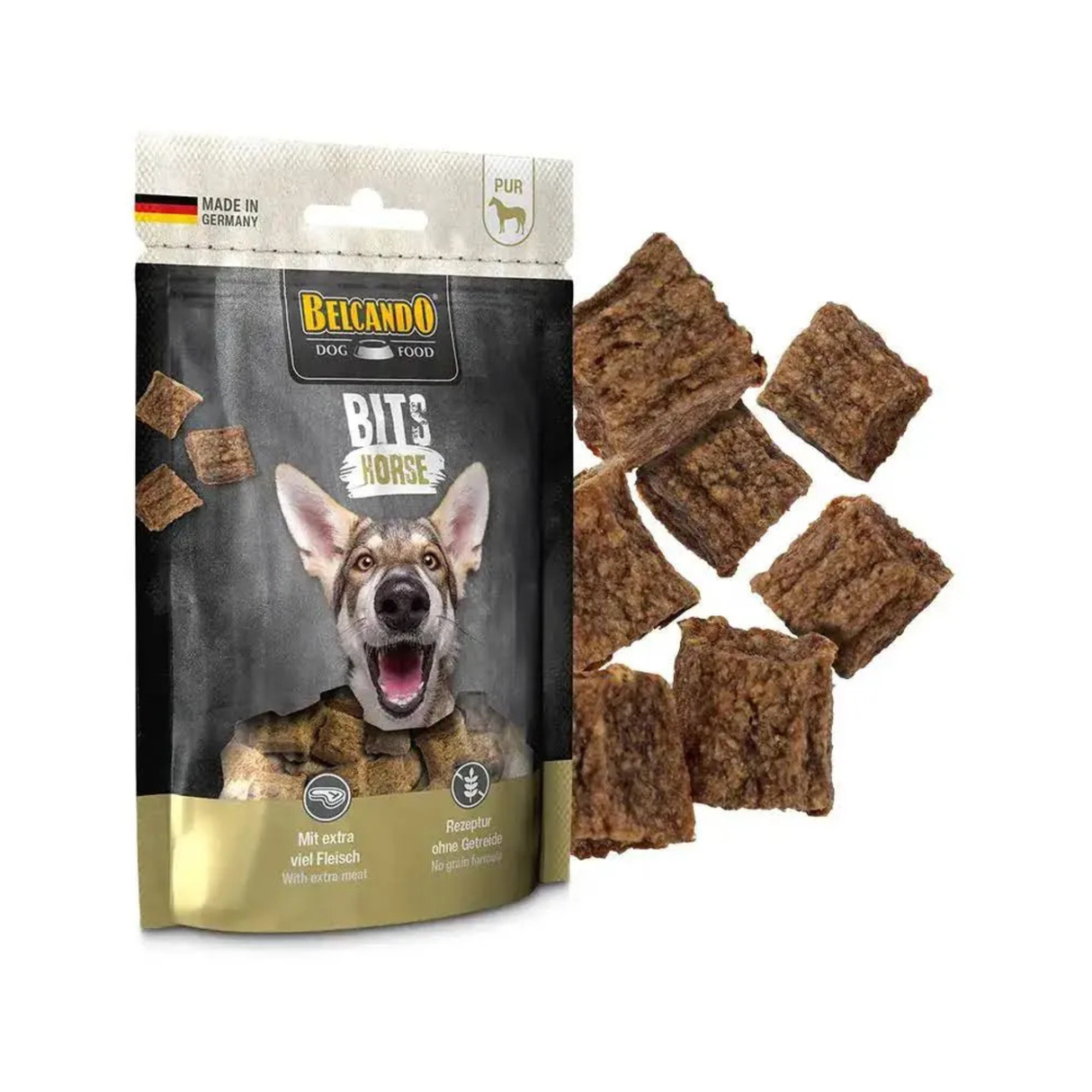 Belcando Bits Horse 90 g – Eksklusiv Hestegodbid i Tysk Topkvalitet