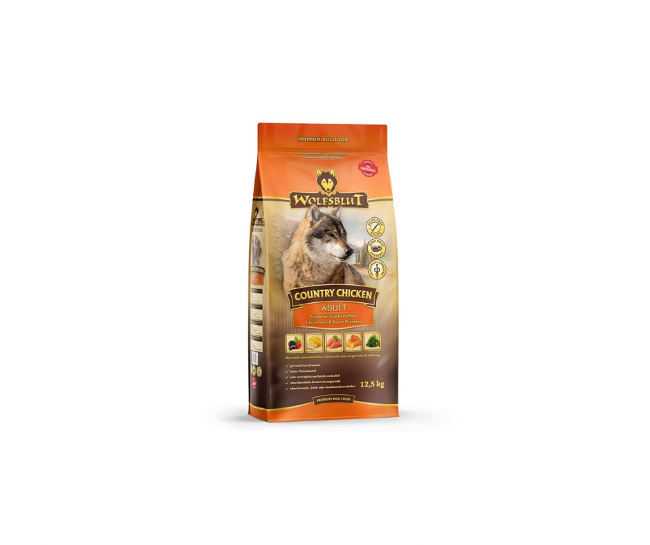 Wolfsblut Country Chicken Adult Hundefutter – Getreidefrei Mit 51 % Huhn, 2 Kg