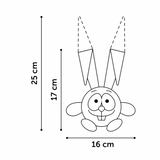 Cheery Rabbit – Blødt hundelegetøj med lange ører