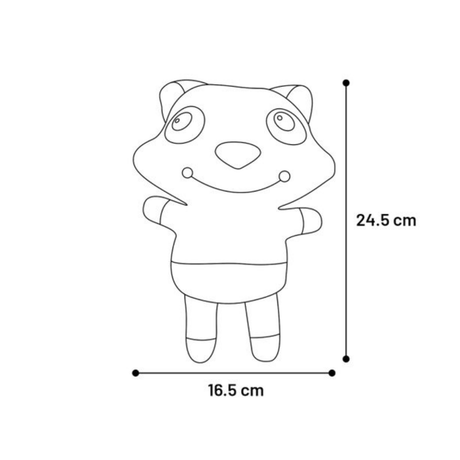 Flamingo Widad Fox hundelegetøj – blød ræv uden fyld i kroppen (23 cm)