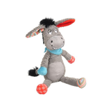Flamingo Molly Donkey – Blødt hundelegetøj med piv (ca. 34 cm)