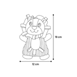 Flamingo Lion – Blødt hundelegetøj til hvalpe med piv og knitrelyd (19 cm)