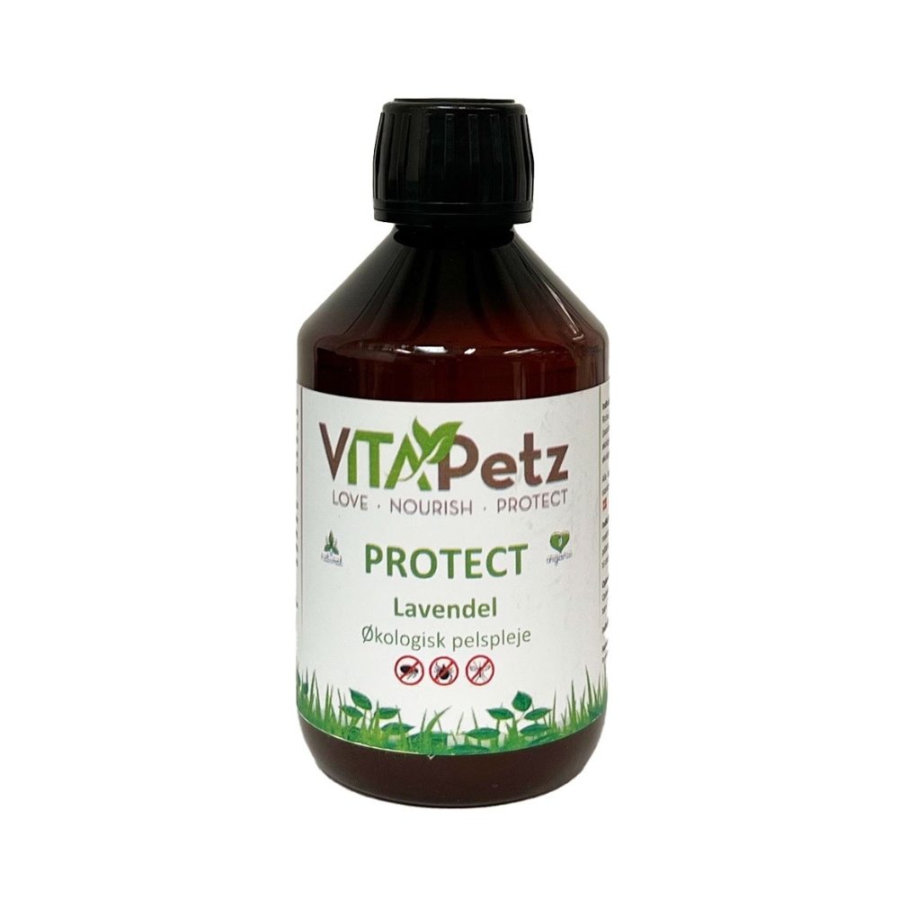 VitaPetz Protect – Økologisk Pelspleje til Hund – Naturlig pleje mod lopper, flåter og myg