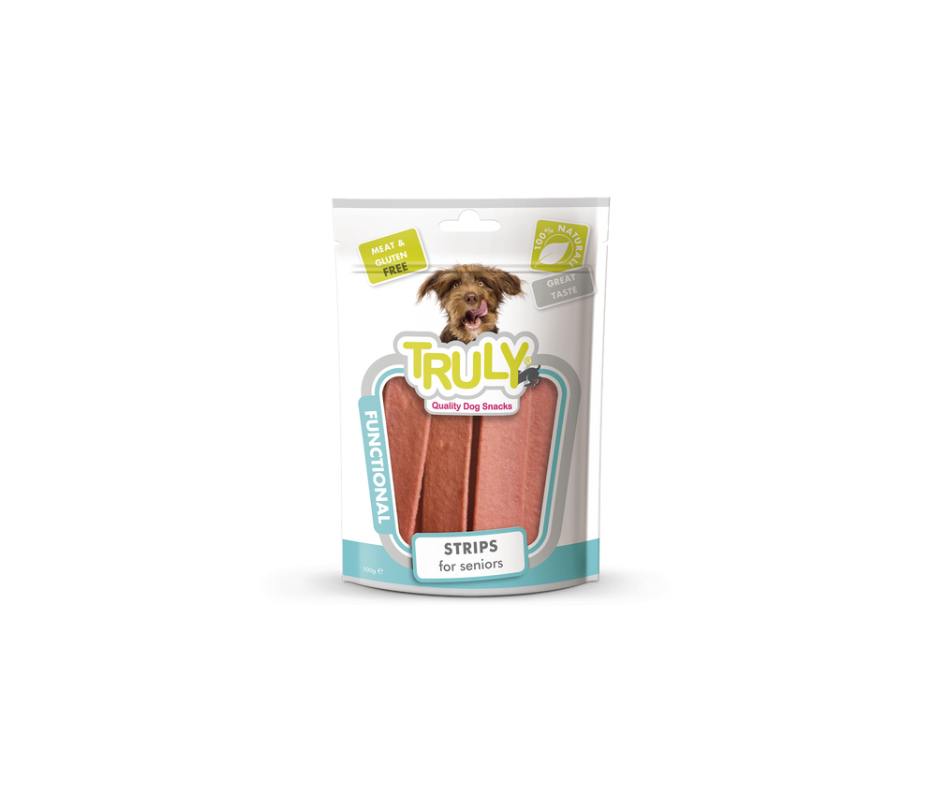 Truly Dog Strips Anti-Allergy 100g – Kødfri godbidder til hunde med allergi