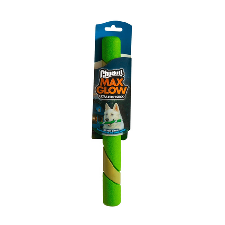 Chuckit! Max Glow Ultra Fetch Stick – Sjov apportpind, der lyser i mørket (28 cm)