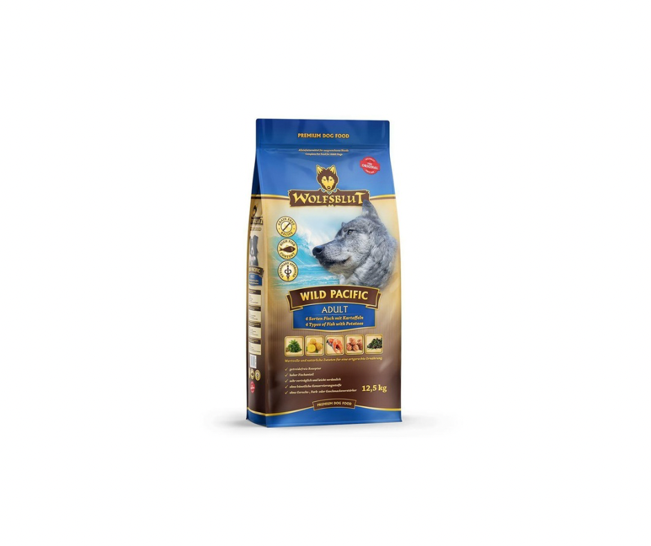 Wolfsblut Wild Pacific Adult 12,5 kg – Kornfrit kvalitetsfoder med frisk fisk