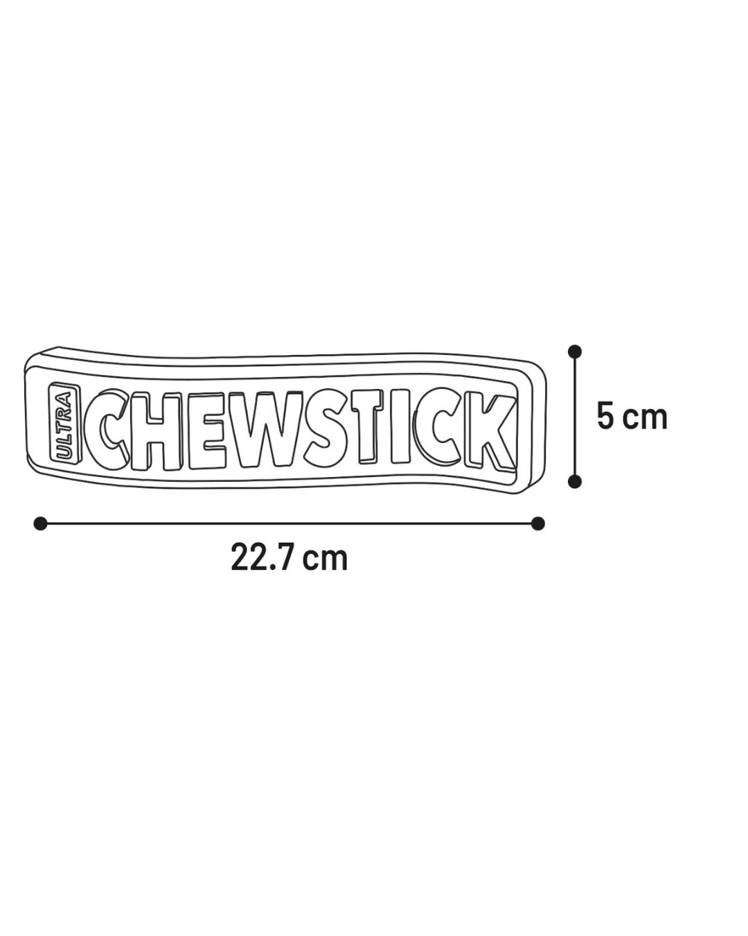 Gladiator Chewstick Orange – robust hundelegetøj i ekstra stærkt gummi