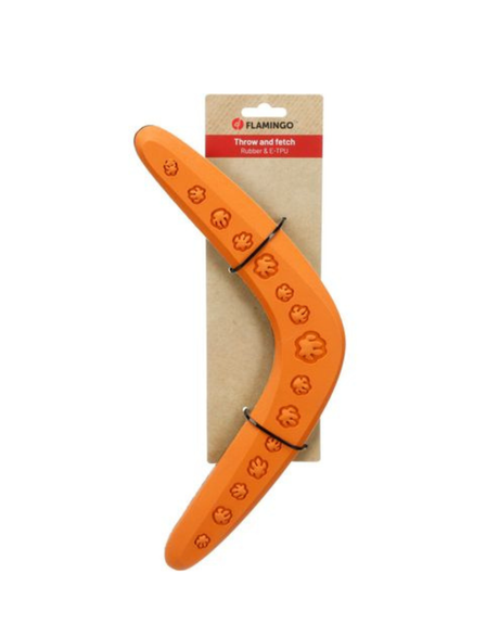 Neville Boomerang Orange – hundelegetøj til apportering 34 cm