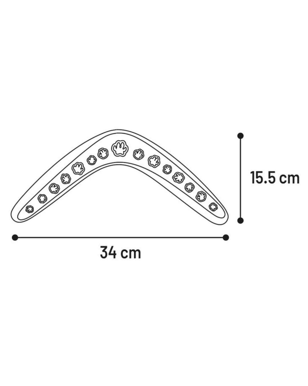Neville Boomerang Orange – hundelegetøj til apportering 34 cm