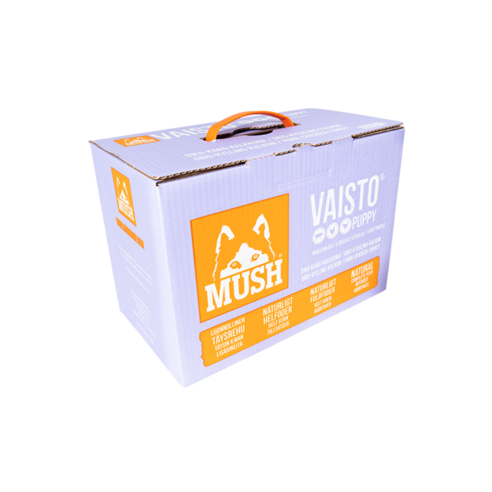 MUSH Vaisto® Puppy – råfoder til hvalpe med fokus på sund vækst