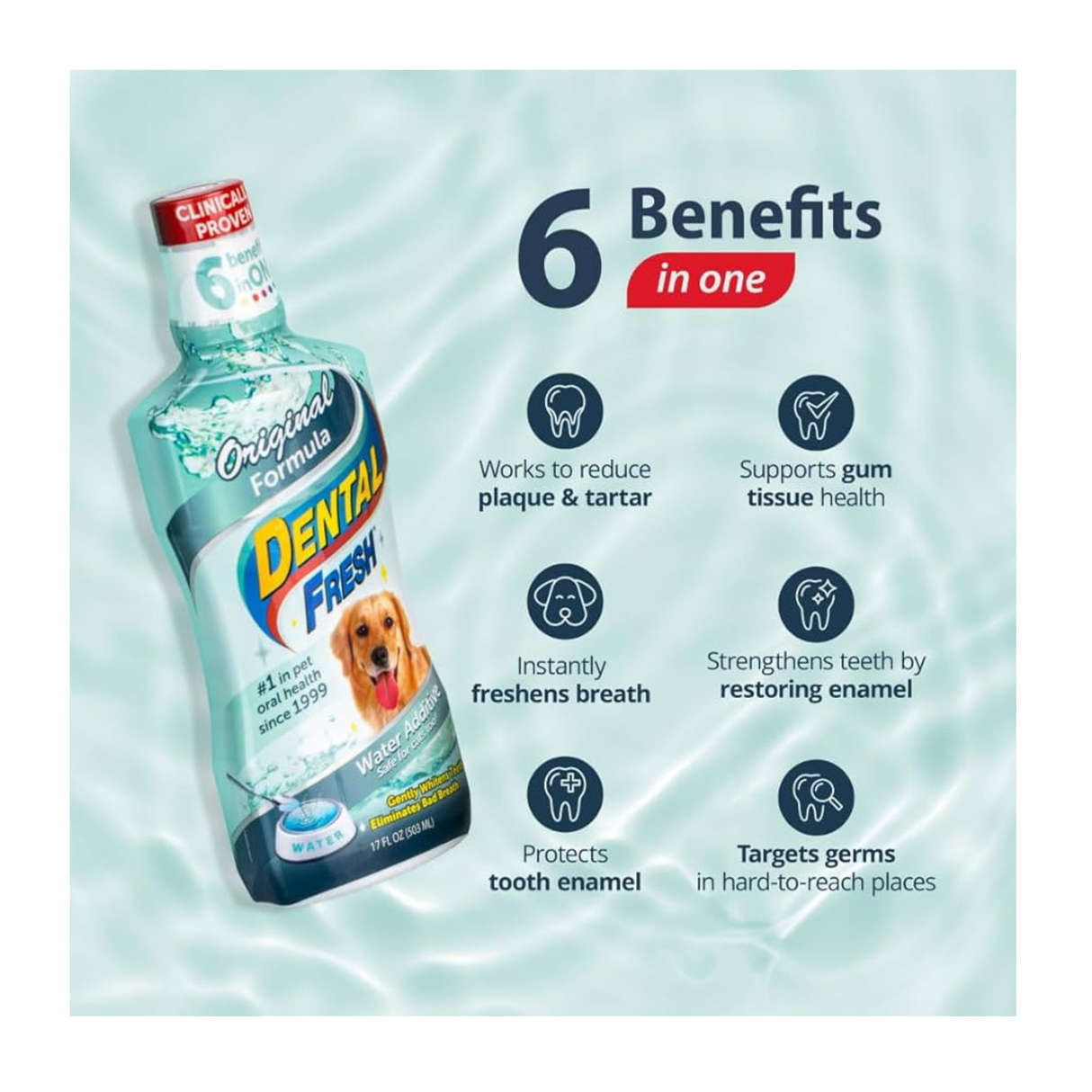 Dental Fresh Dog – Mundhygiejne i drikkevandet (473 ml)