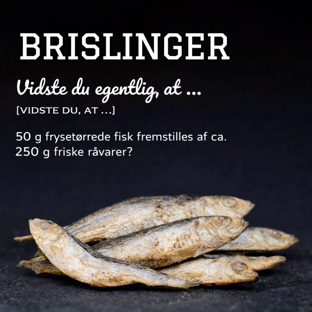 Pamico frysetørrede brislinger – naturlig fiskesnack til hund og kat